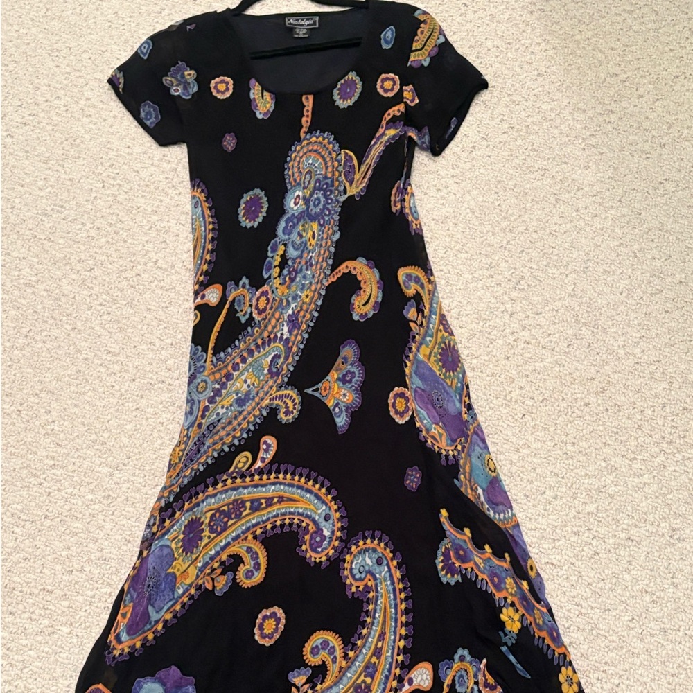 Nostalgia paisley print maxi dress